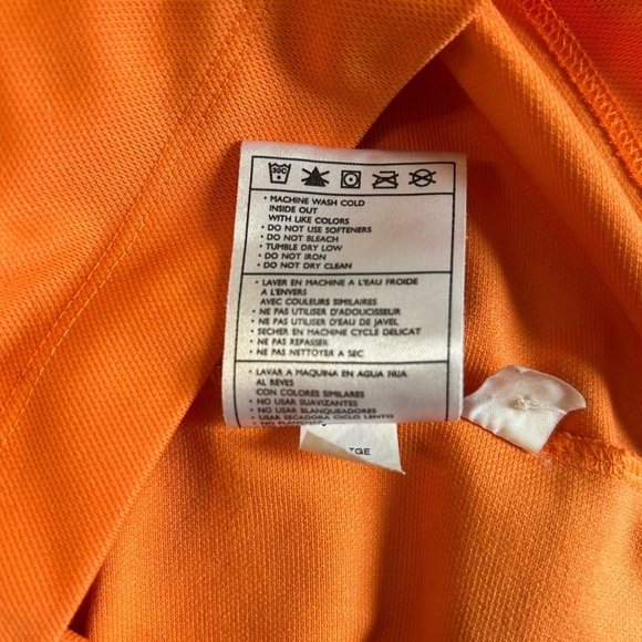 Nike Golf Fit Dry Men’s Short Sleeve Polo Shirt Sz XL  Orange Embroidered Swoosh - Picture 9 of 11